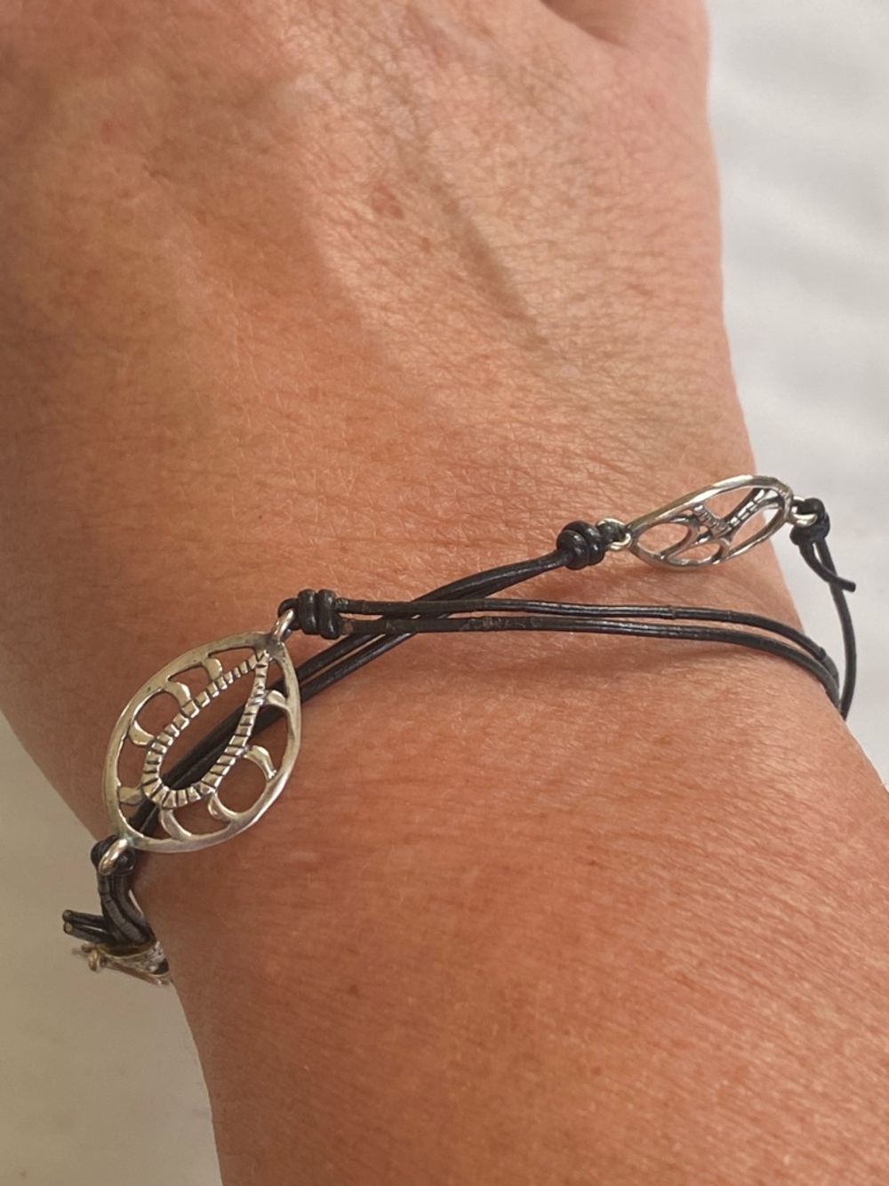 Silpada Boho Charm Black Cord Bracelet
B2476 fits up to 8.5 inches - Picture 6 of 7